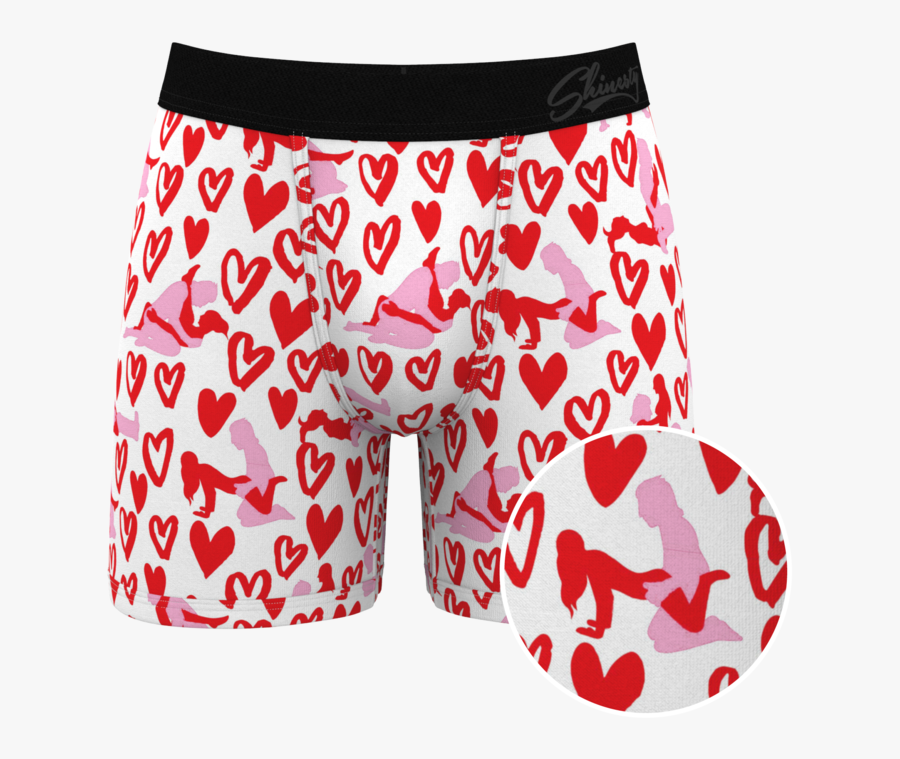 Men"s Valentines Day Ball Hammock Boxer Briefs, Transparent Clipart