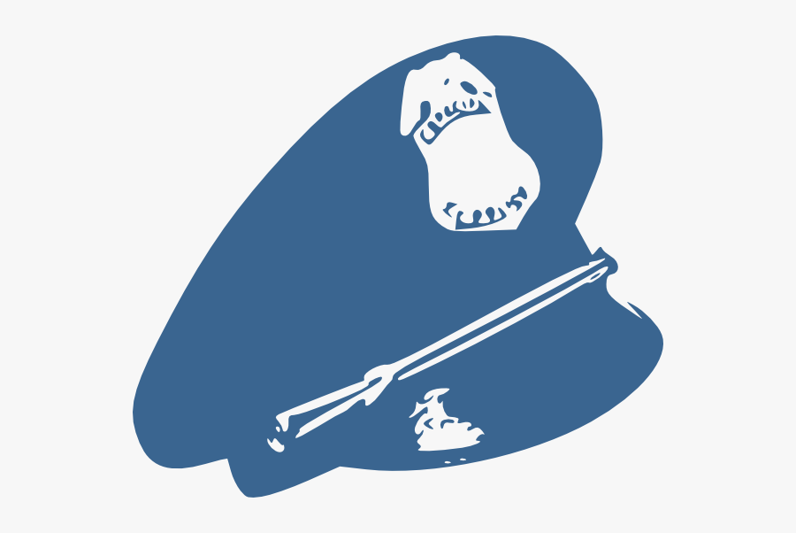 Light Blue Police Hat, Transparent Clipart