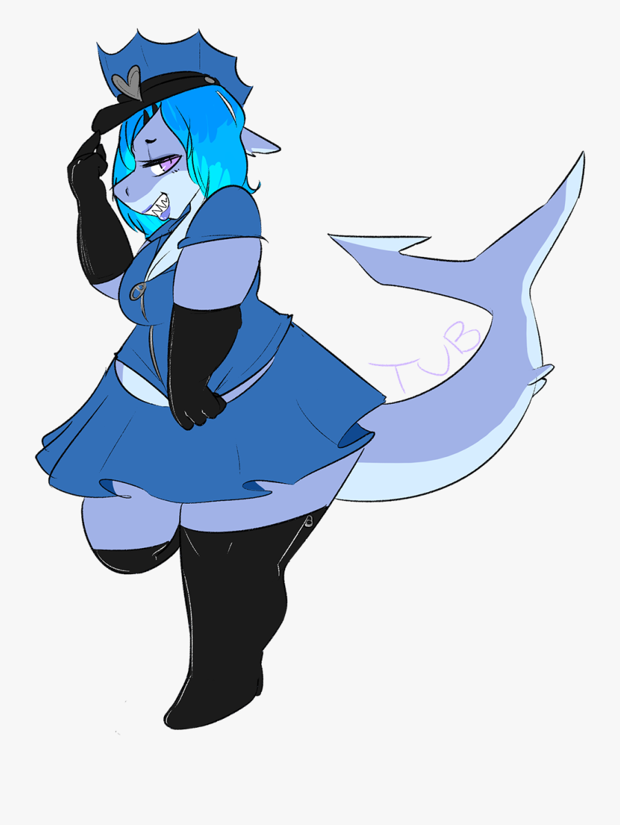 *tips Cop Hat* - Shark Police Transparent, Transparent Clipart