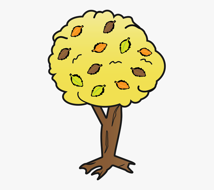 Clipart Yellow Tree, Transparent Clipart