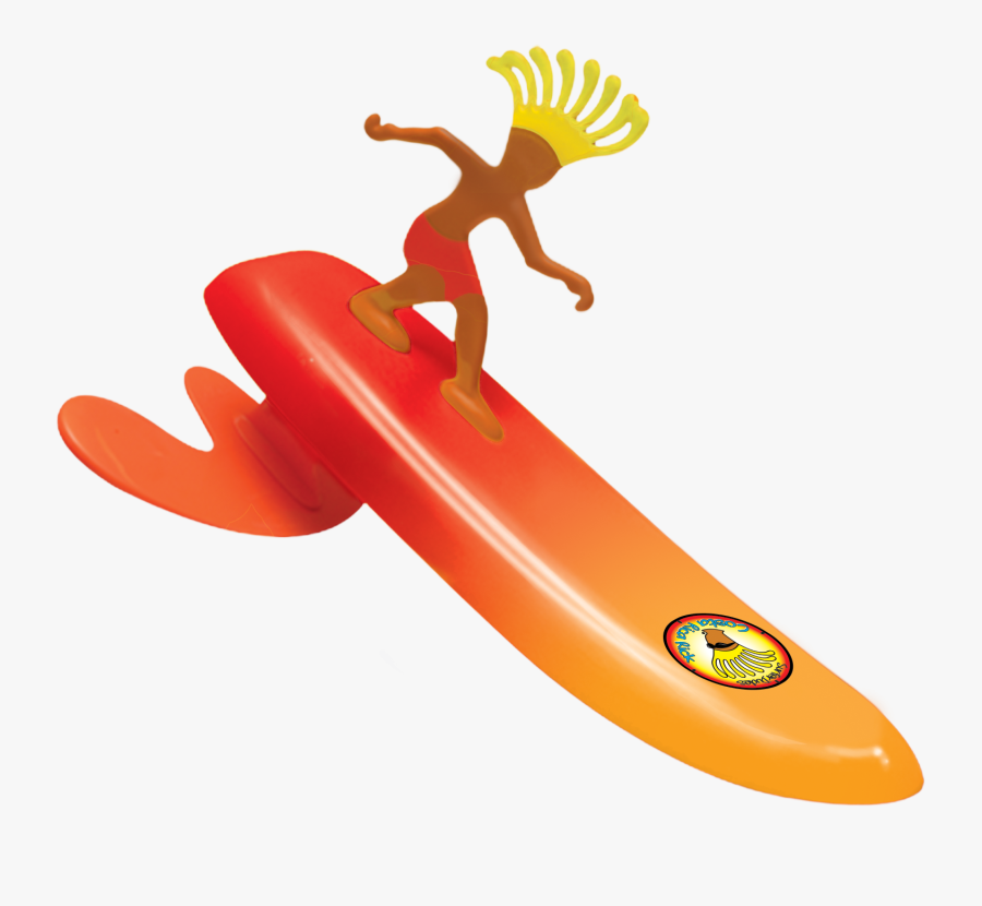 Surfer Dudes - Surfer Dudes Wave Powered Mini-surfer And Surfboard, Transparent Clipart