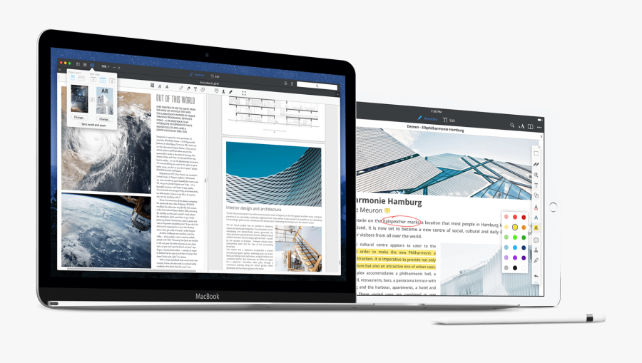 Annotate Pdf And Split View - Computer Monitor, Transparent Clipart