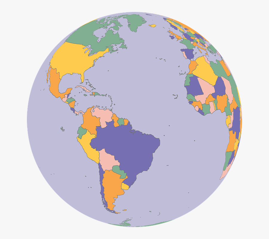 Political Earth Globe, Transparent Clipart