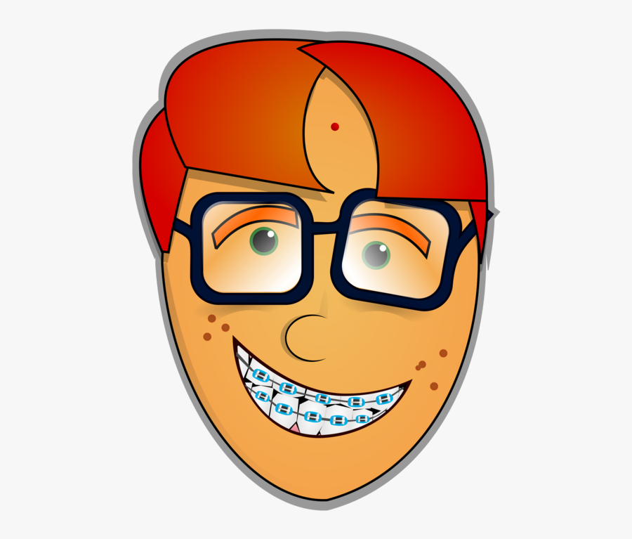 Head,smiley,headgear - Transparent Nerd Clipart, Transparent Clipart