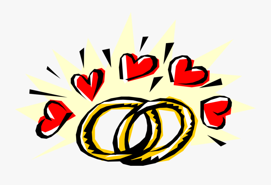 Vector Illustration Of Wedding Band Rings Signify Pledge - Encontro De Jovens Casados, Transparent Clipart