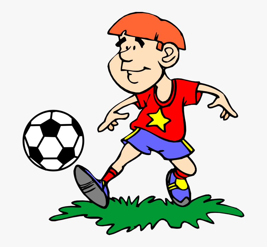 Boy,ball,recreation - Play Soccer Clipart, Transparent Clipart