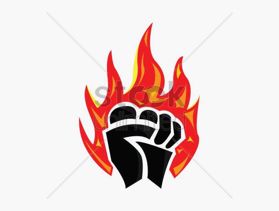 Fist With Flames Clipart , Png Download - Emblem, Transparent Clipart