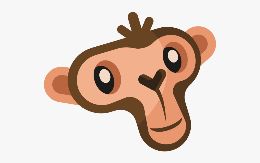 Monkey Face-1573643236 - Clip Art, Transparent Clipart
