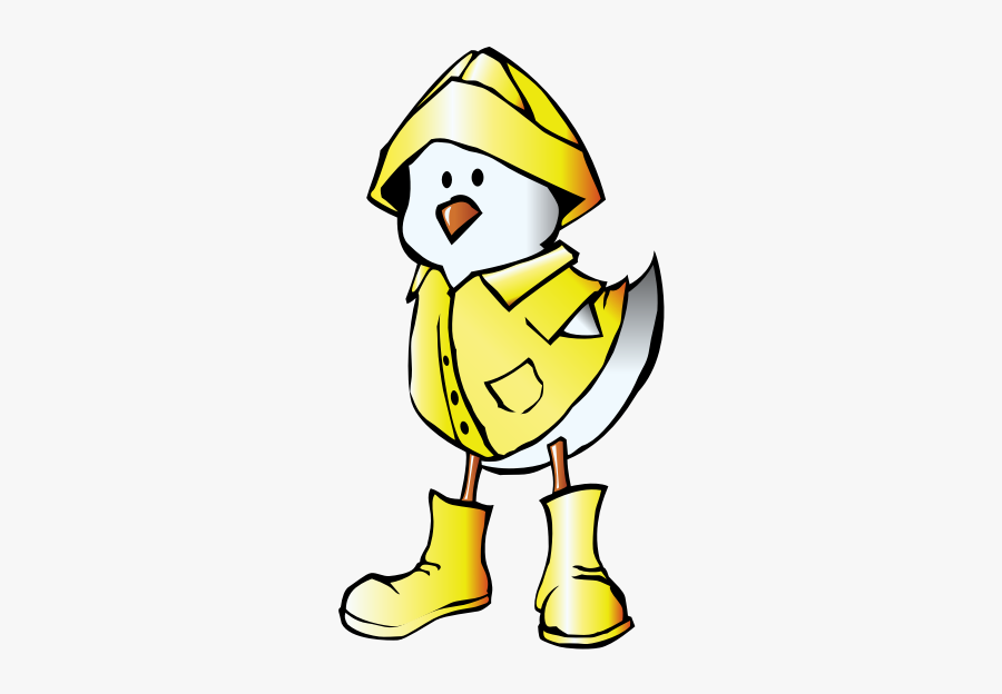 Chick With Raincoat - Spring Chicken Clipart, Transparent Clipart