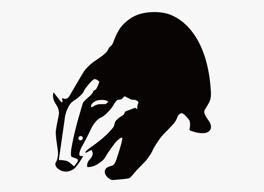Badger Png - Badger Silhouette, Transparent Clipart