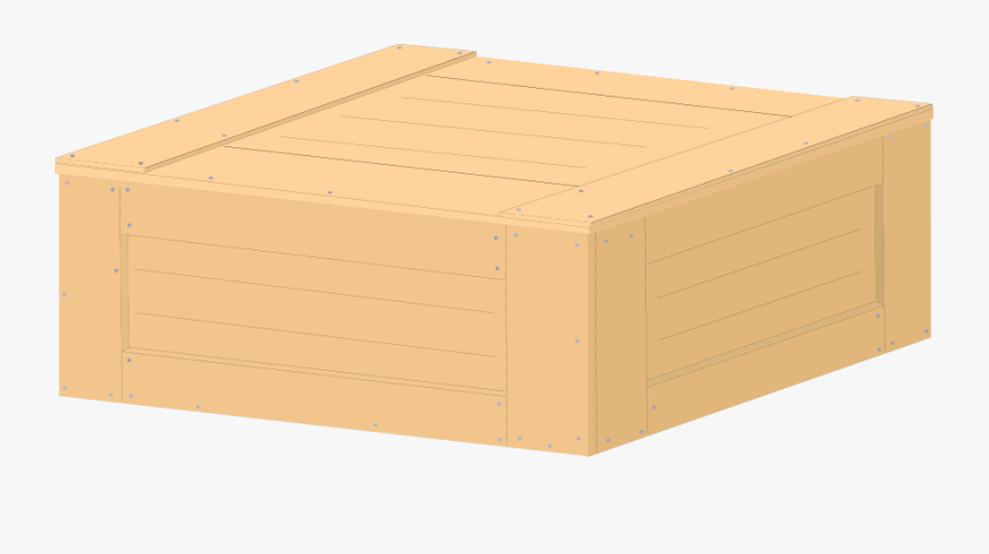 Wooden Box Box Cargo Case Cra - Wooden Box Transparent Background, Transparent Clipart