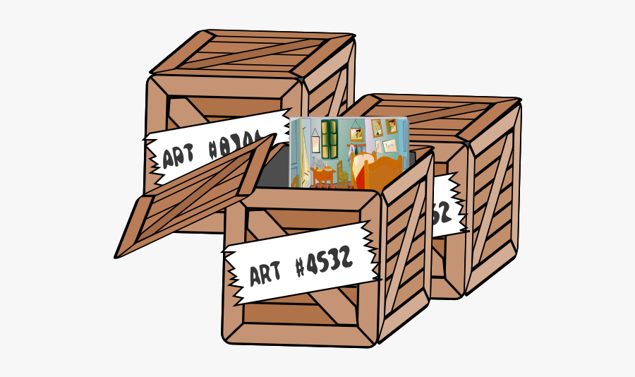 Parachute On Box Of Bibles - Storage Clipart Cartoon, Transparent Clipart