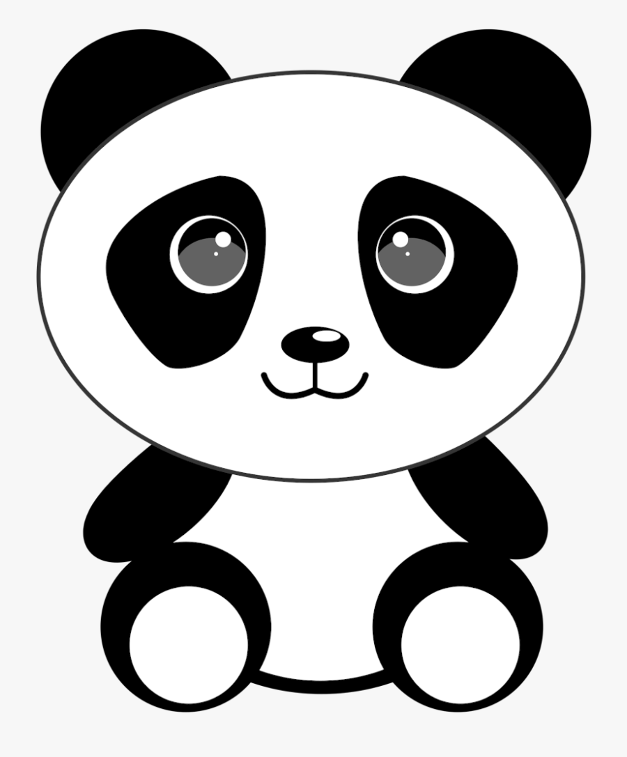 Anxietypanda - Panda Black And White Clipart, Transparent Clipart