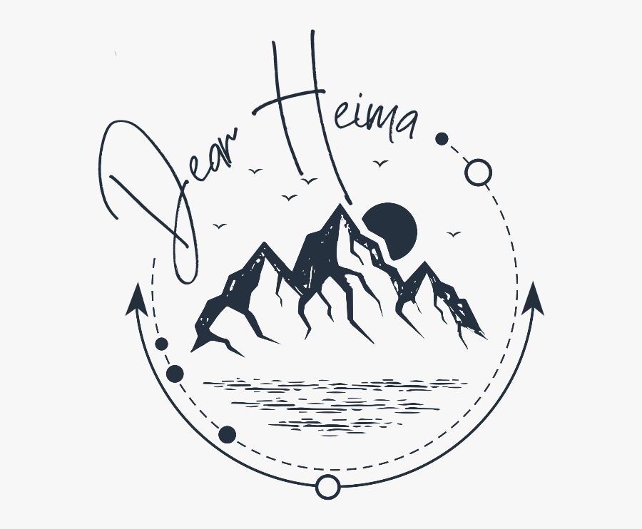 Dear Heima - Mountain Forest Tattoo Design, Transparent Clipart