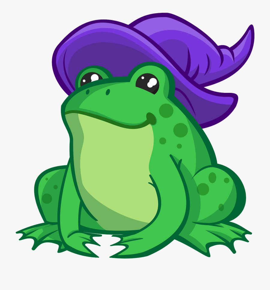 Cute Little Frog Clipart, Transparent Clipart