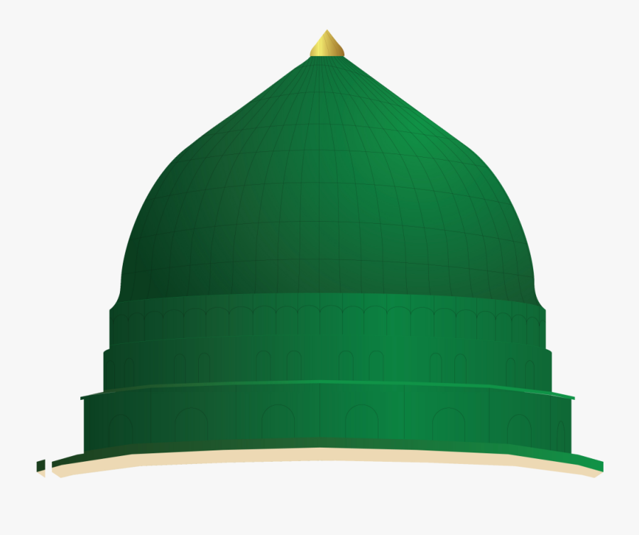 Clip Black And White Architecture Vector Green - Kubah Masjid Nabawi Png, Transparent Clipart