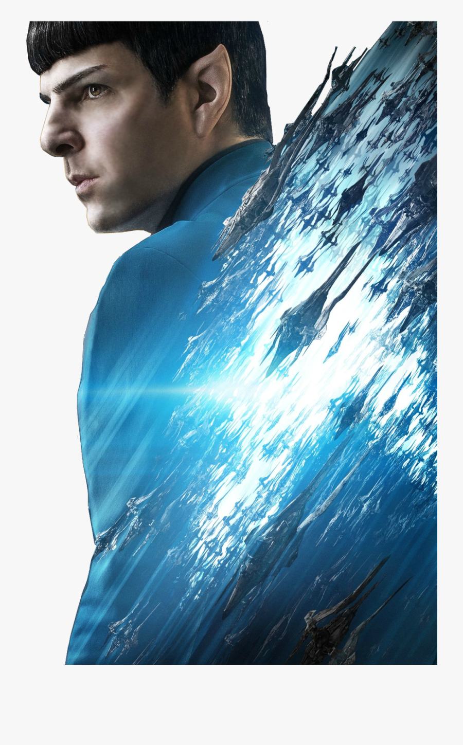 Star Trek Beyond Character Posters , Png Download - Zachary Quinto Spock Star Trek, Transparent Clipart