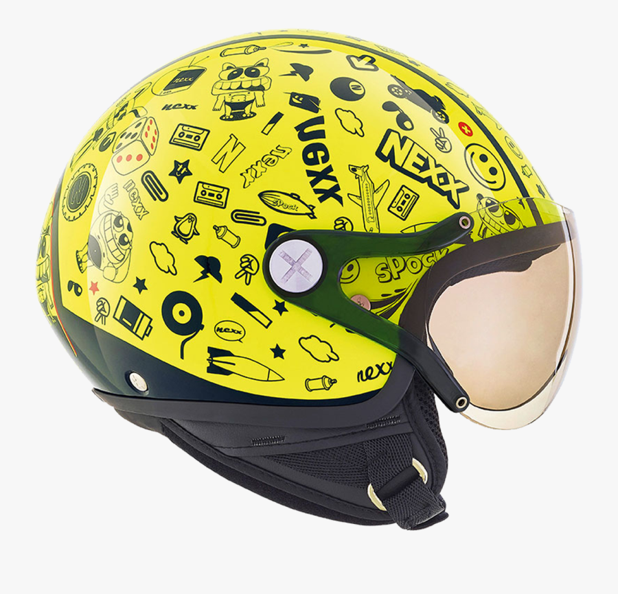 Nexx X60 Kids Spock Neon Yellow Kids Helmets , Png - Helm Nexx 60, Transparent Clipart