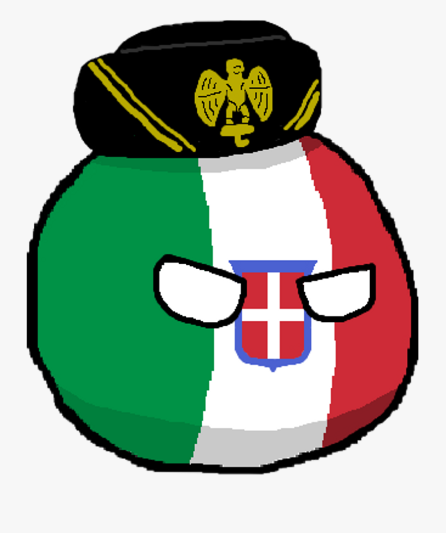 Italyball Countryballs Italy Kingdomofitalyball Axis - Countryballs Italy, Transparent Clipart