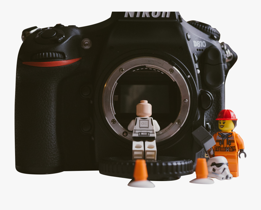 Lego Man Looking In Camera, Transparent Clipart