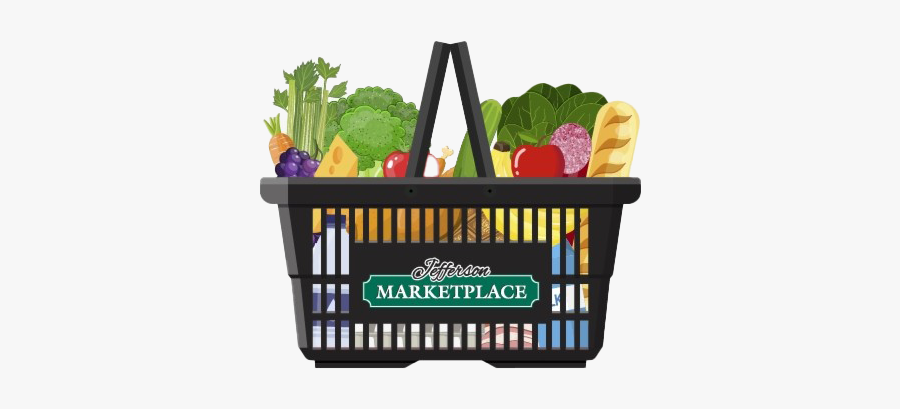 Grocery Png Clipart Background - Full Grocery Basket Png, Transparent Clipart
