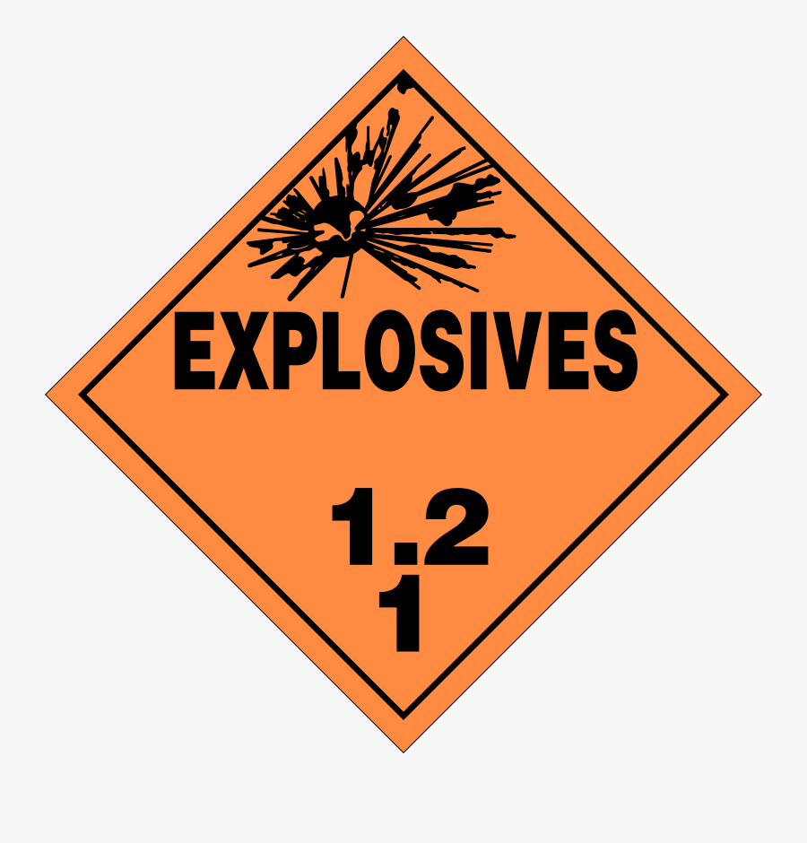 Class 1 Explosives, Transparent Clipart