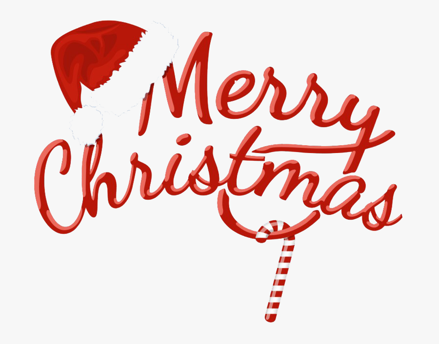 Feliz Navidad Png Hd - Merry Christmas Word Design, Transparent Clipart