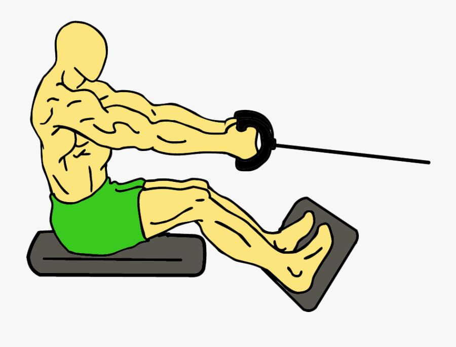 Lats Workout Clipart , Png Download - Strength Exercises Upper Back Drawings, Transparent Clipart