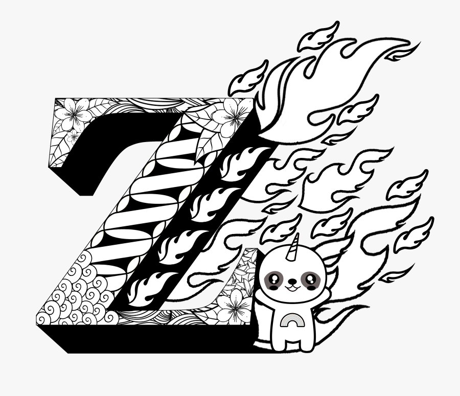 Drawing Letters A To Z - Illustration, Transparent Clipart