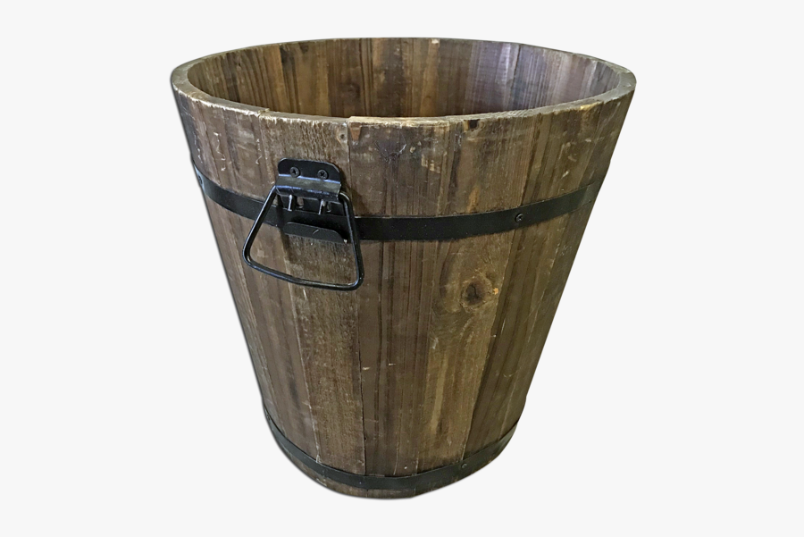 Wooden Bucket - Wood Bucket Png, Transparent Clipart