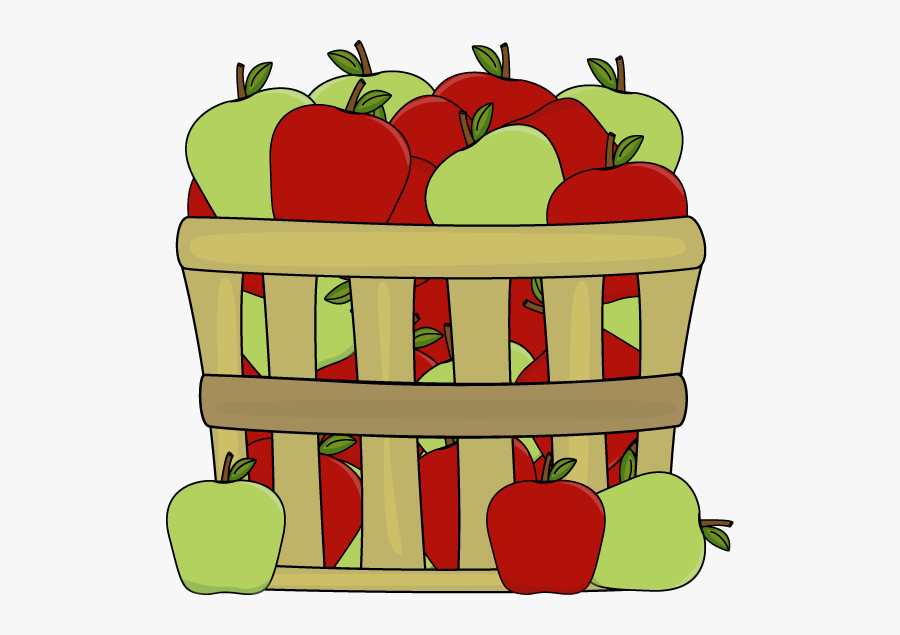 Apple Basket Clipart, Transparent Clipart