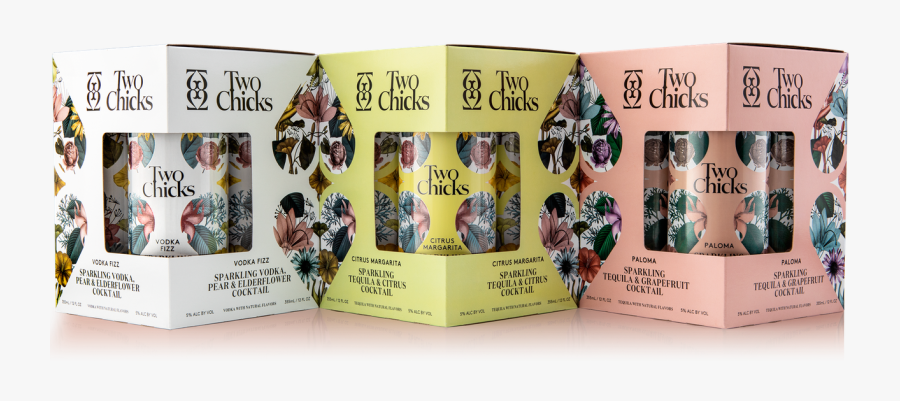 Two Chicks Cocktails 4 Packs, Canned Cocktails - Two Chicks Cocktails, Transparent Clipart