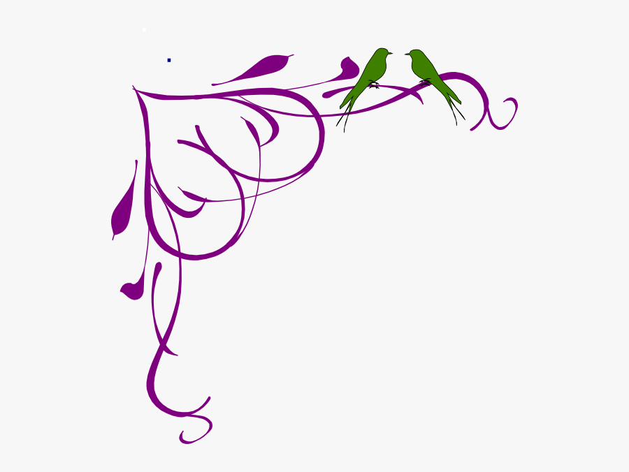 Download Love Birds Grey Corner Frame Purple Svg Clip Arts Transparent Corner Wedding Border Free Transparent Clipart Clipartkey