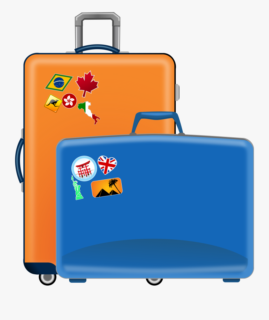 Suitcase Clipart, Transparent Clipart