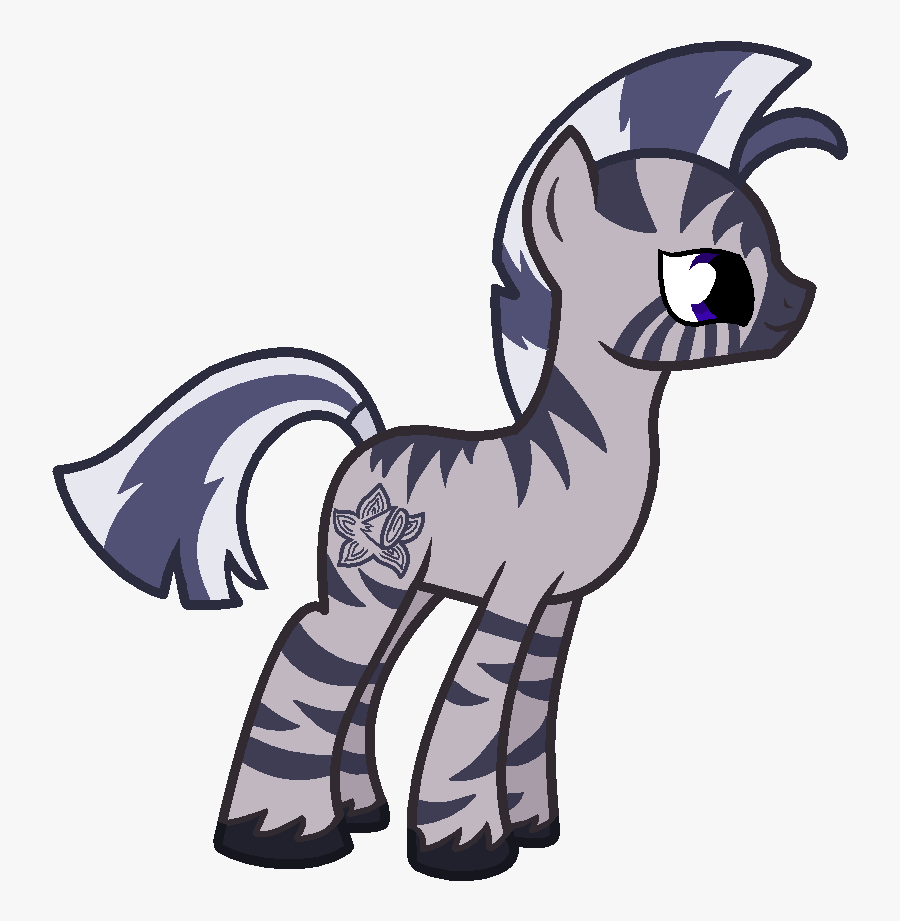 Mlp Fim Zebra Oc - Mlp Zebra Cutie Mark, Transparent Clipart