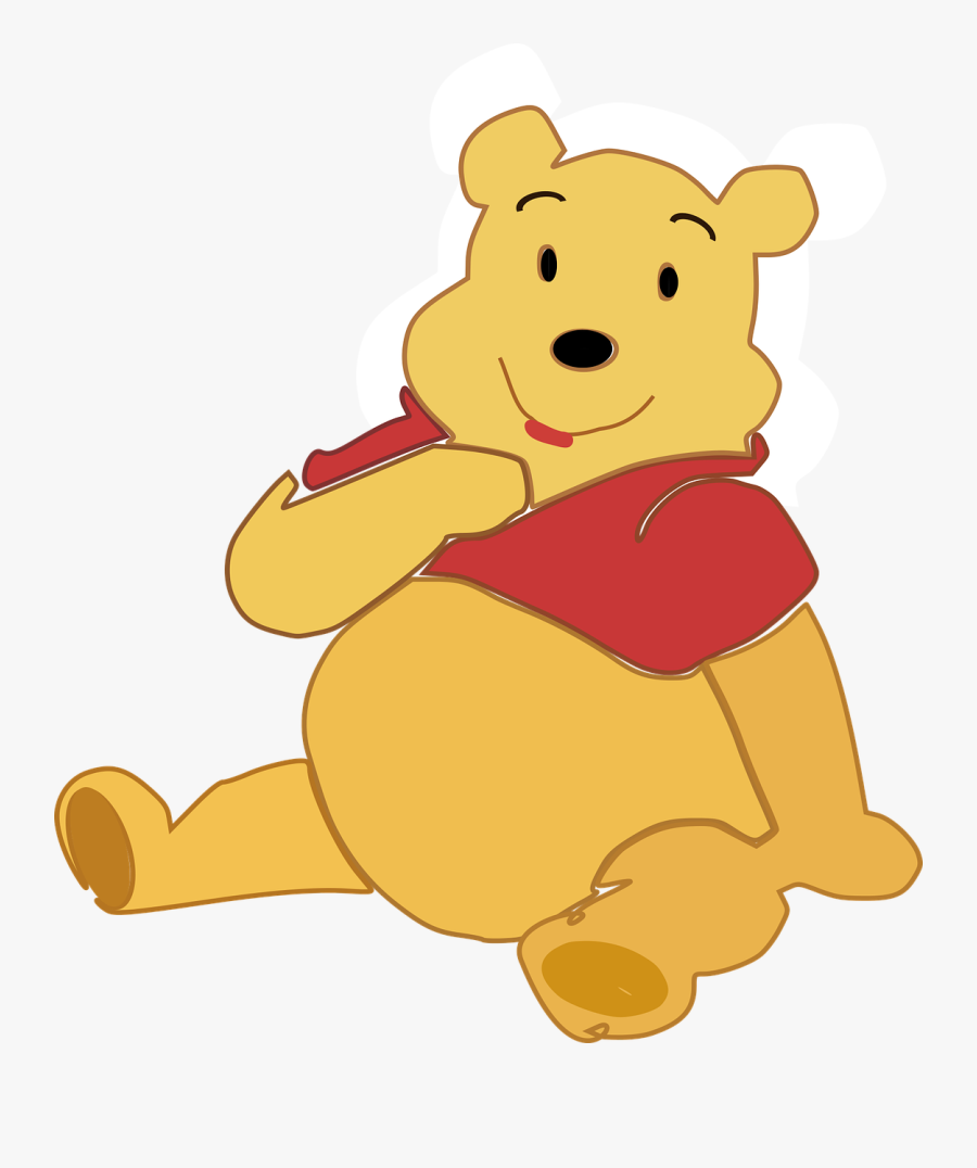 Winnie The Pooh Sit, Transparent Clipart