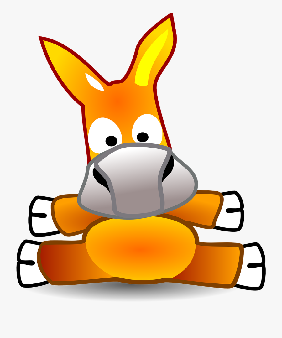 Donkey Mule Animal Free Photo - Logo De Un Burro, Transparent Clipart