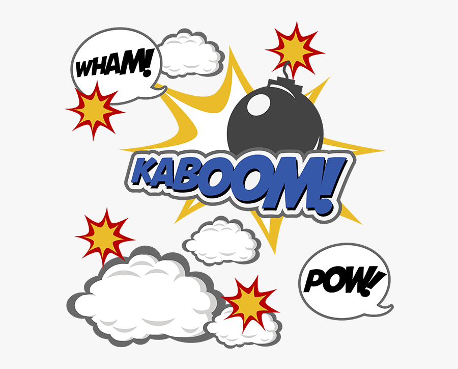 Kaboom Superhero, Transparent Clipart