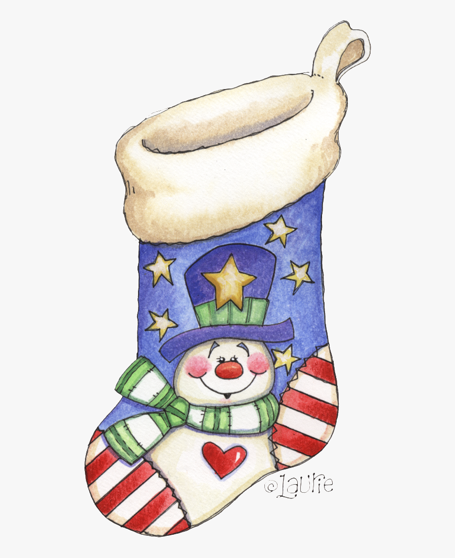 Patriotic Christmas Stocking Border Clipart, Transparent Clipart