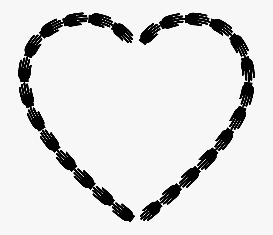 Helping Hands Heart - Clip Art, Transparent Clipart