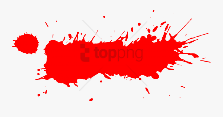 Splash Of Paint Png- - Red Paint Splash Png, Transparent Clipart