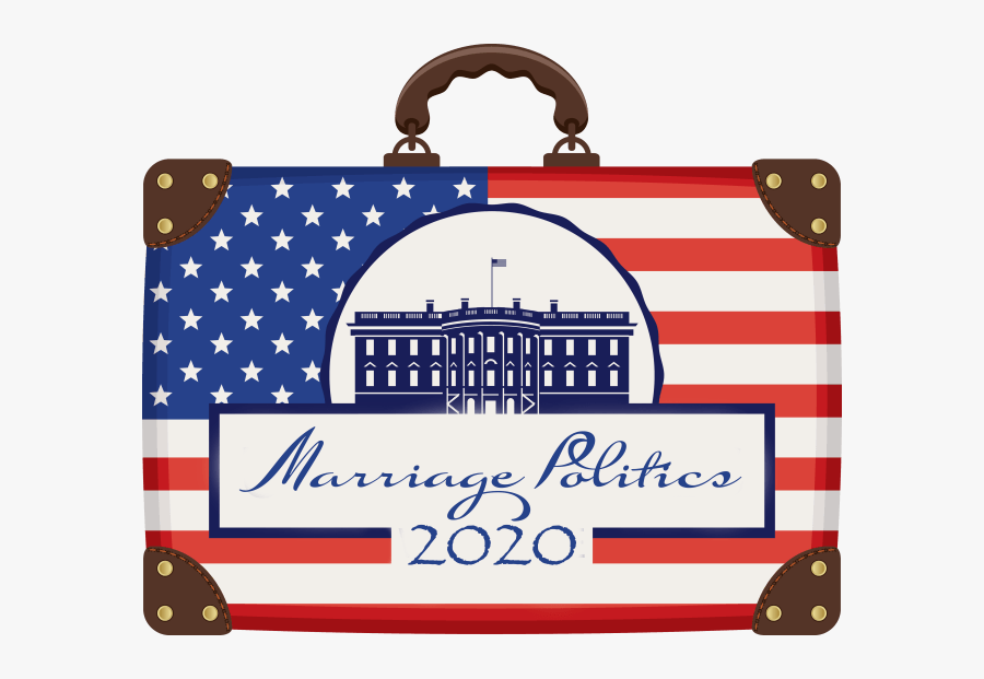 Marriagepolitics - Com - American Flag Suit Case, Transparent Clipart