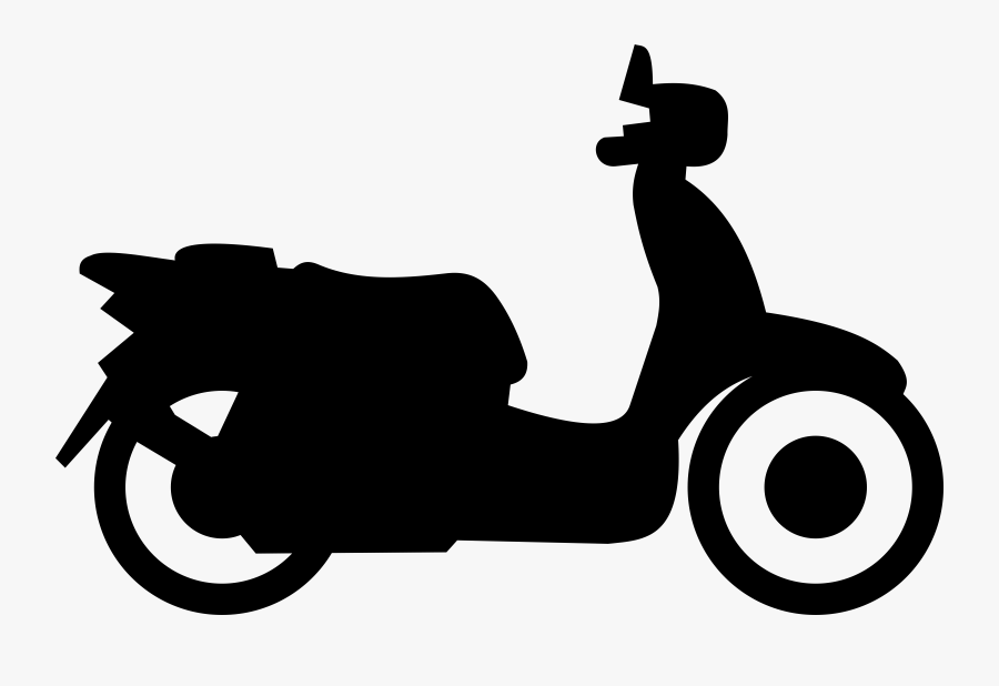 Electric Motor Scooter History - Scooty Clip Art, Transparent Clipart