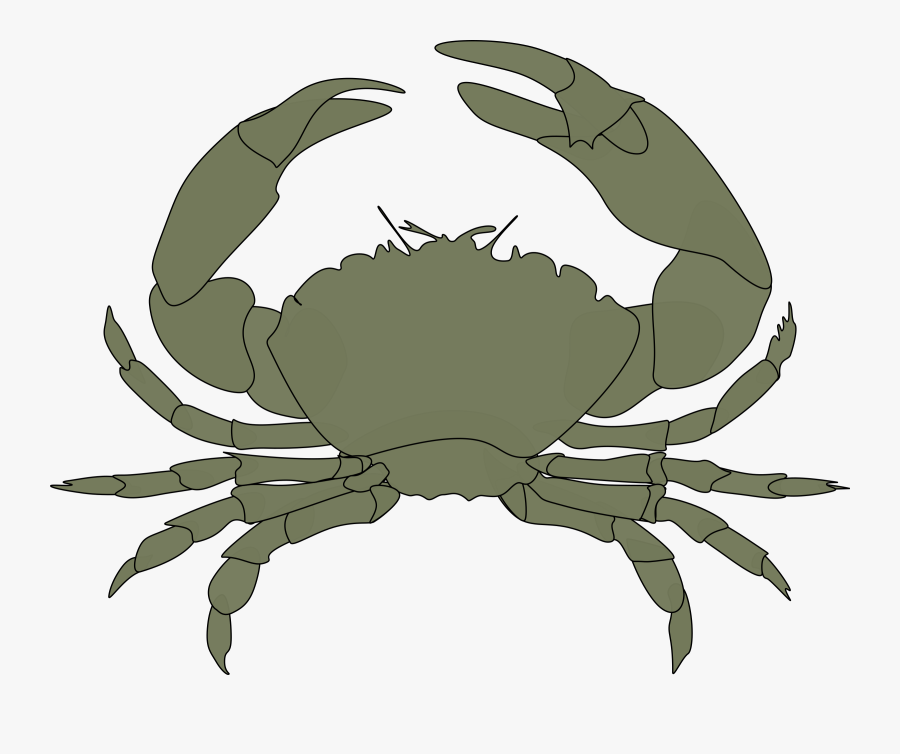Cangrejo Big Image Png - Crab Black And White Clipart, Transparent Clipart