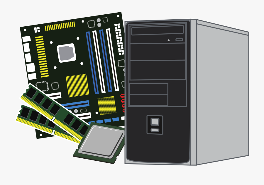 Pc Clipart Computer Part - Computer Hardware Clipart Png, Transparent Clipart