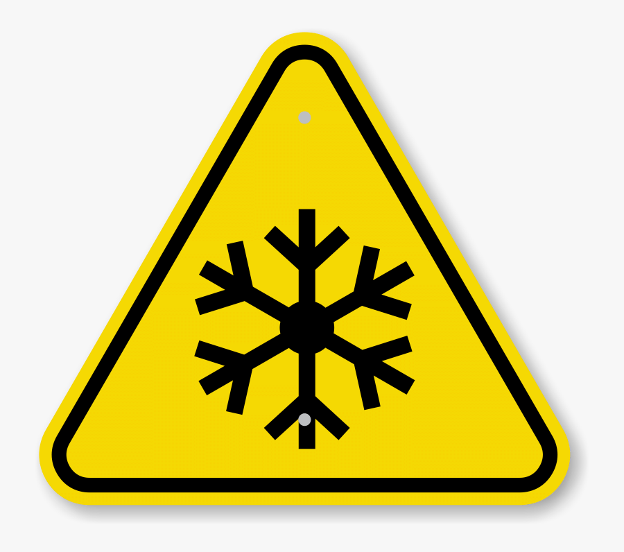 Ppe Symbols - Caution Watch Out For Ice, Transparent Clipart
