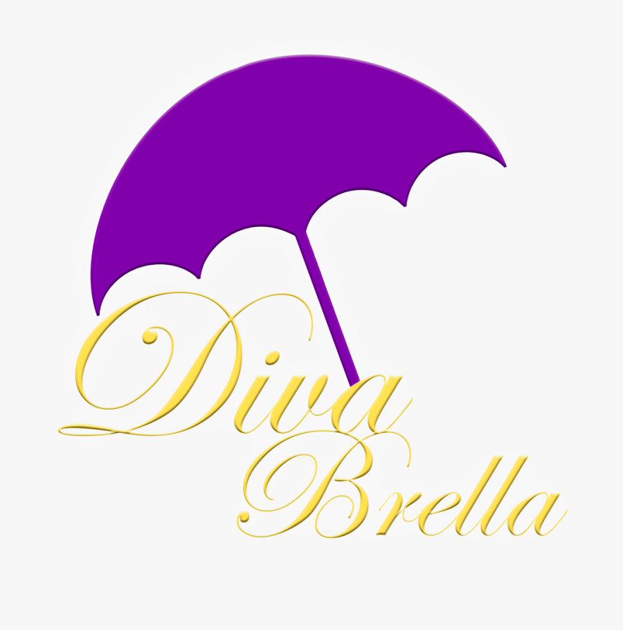 Official Logo Of Diva-brella Llc - Umbrella, Transparent Clipart