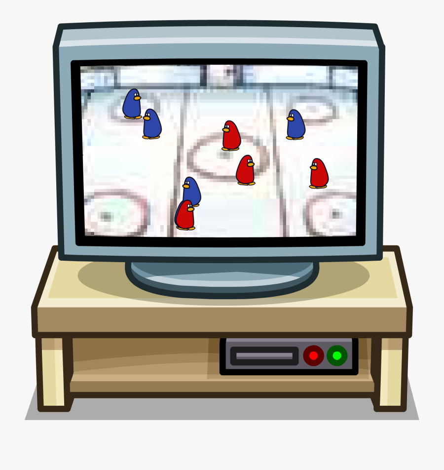 Official Club Penguin Online Wiki - Tv Stand Clipart, Transparent Clipart