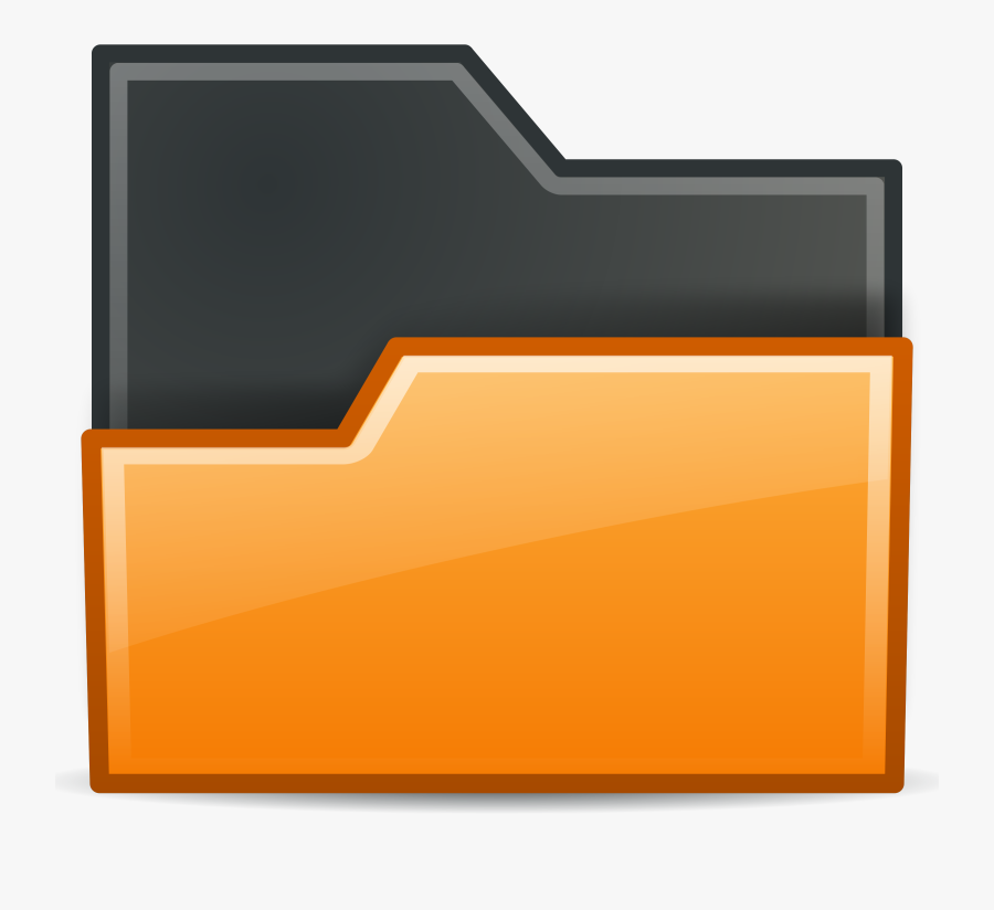Best Free Rodentia Icons Folder Open Orange File, Transparent Clipart