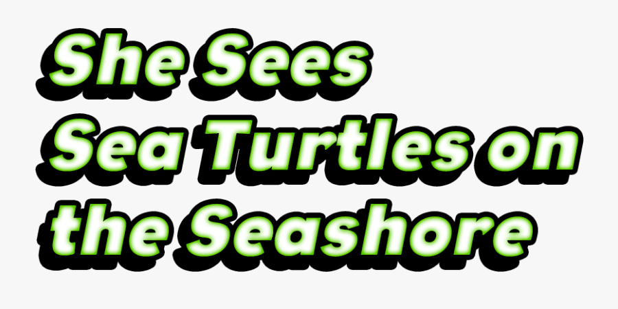 She Sees Sea Turtles On The Seashore, Transparent Clipart